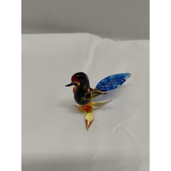 Other - MURANO STYLE HAND BLOWN ART GLASS BIRD FIGURINE VINTAGE